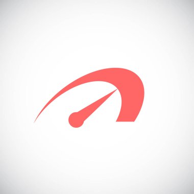 hız göstergesi düz stil ikonu