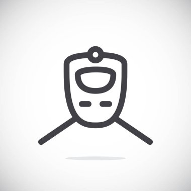 Tren düz stil ikonu