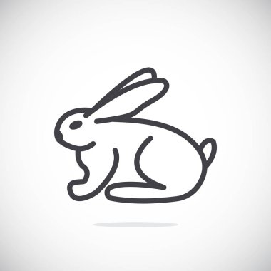 Tavşan basit simgesi