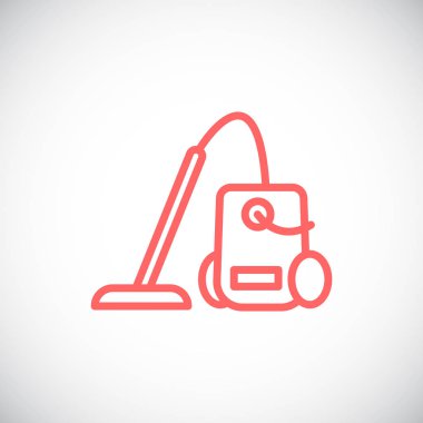 Elektrikli süpürge basit simgesi