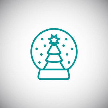 Noel top ağaç simgesiyle