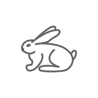 Tavşan basit simgesi