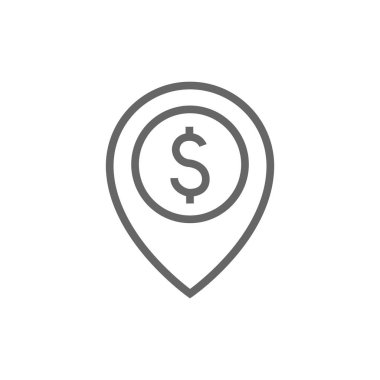 dolar simgesiyle merkezinin haritası