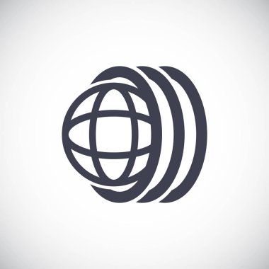 Soyut düz stil ikonu