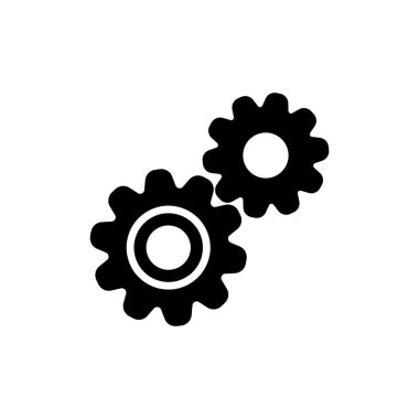 dişli simgesini illüstrasyon