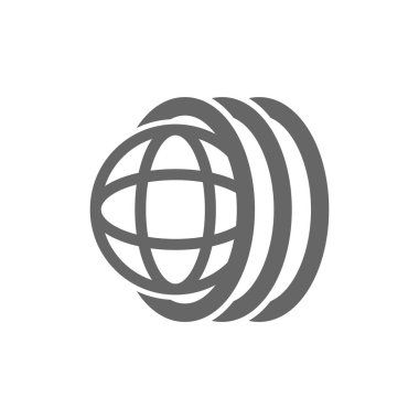 Soyut düz stil ikonu