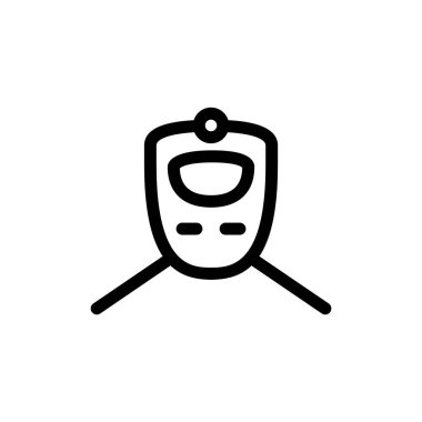 Tren düz stil ikonu