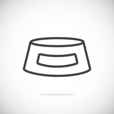 köpek gıda kase basit simgesi