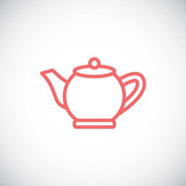 çay potu basit simgesi