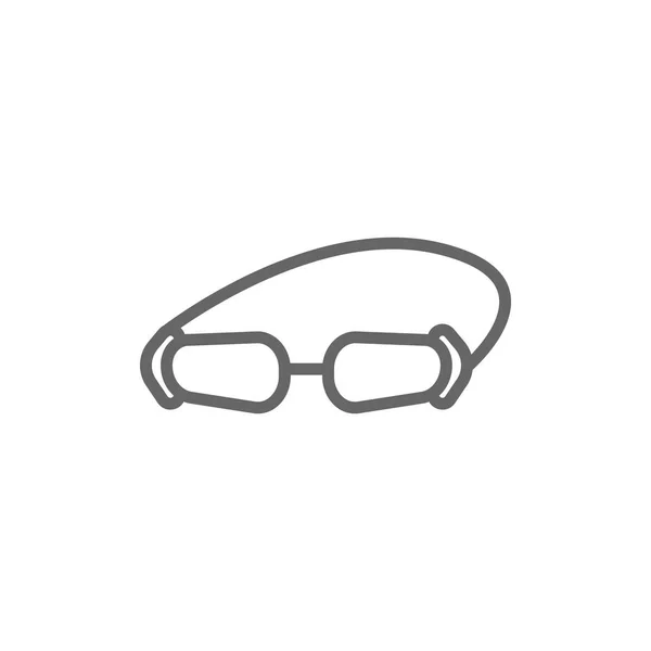 Lunettes de natation icône simple — Image vectorielle