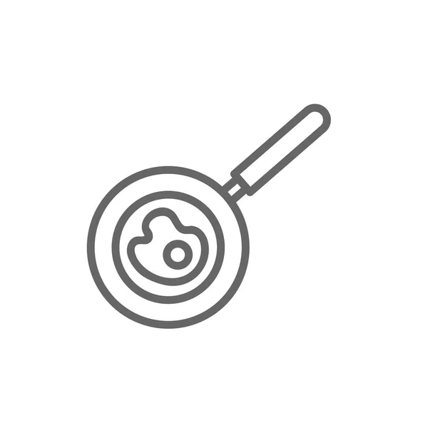 Frying pan simple icon — Stock Vector