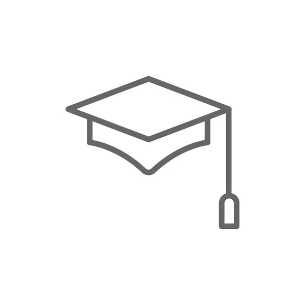 Icono de la tapa de graduación — Vector de stock