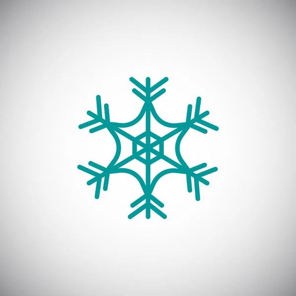 Copo de nieve icono simple — Vector de stock