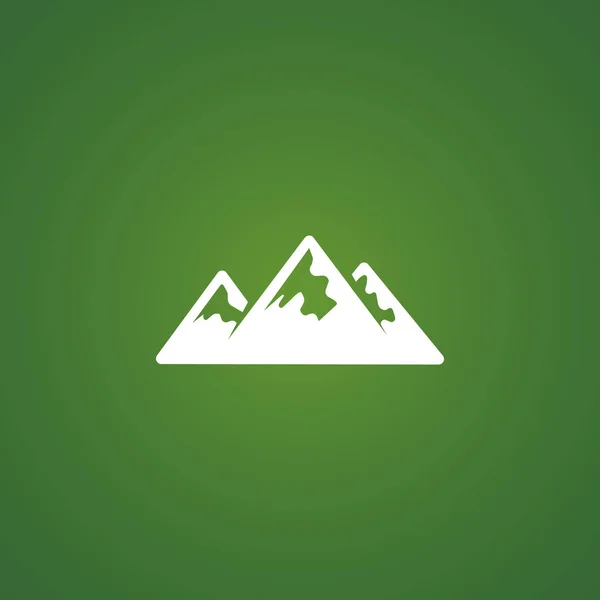 Ilustrasi ikon pegunungan - Stok Vektor
