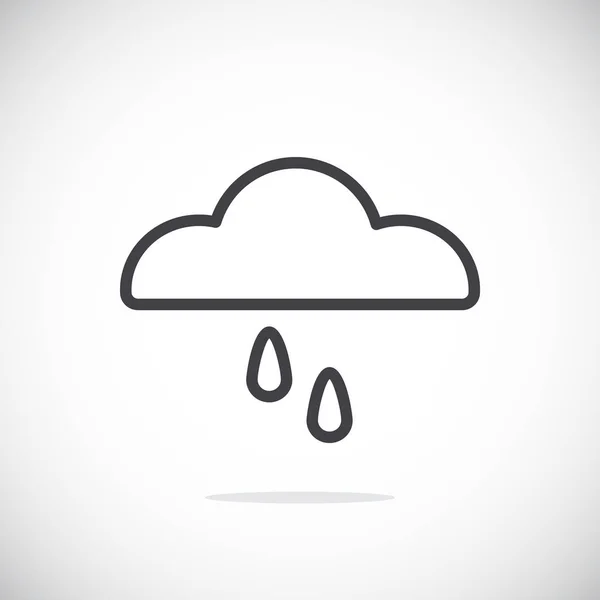 Βροχερό καιρό εικονίδιο — Διανυσματικό Αρχείο