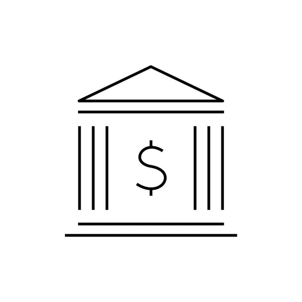 Banka binası simgesi — Stok Vektör