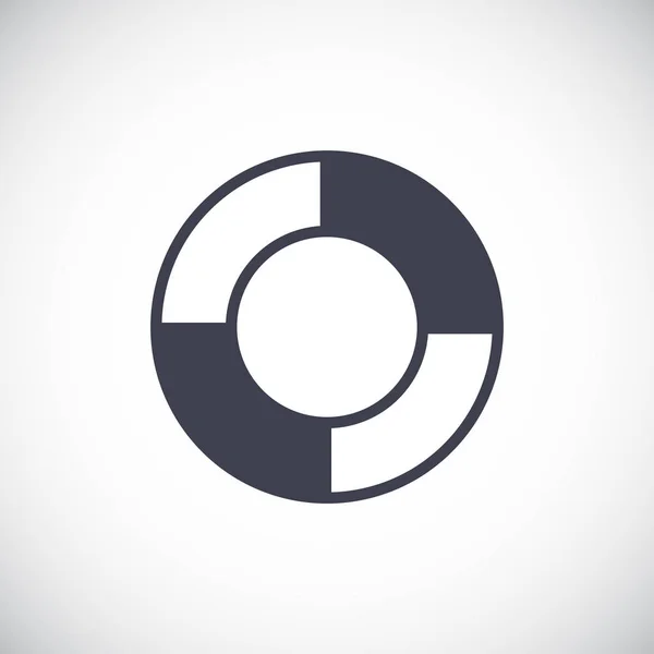 Obrázek ikony záchranný kruh — Stockový vektor