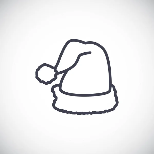 Santa sombrero icono simple — Archivo Imágenes Vectoriales