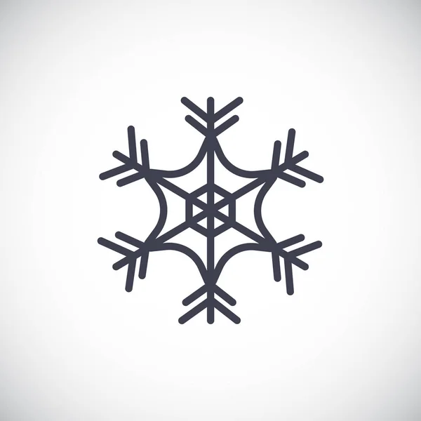 Schneeflocke einfaches Symbol — Stockvektor