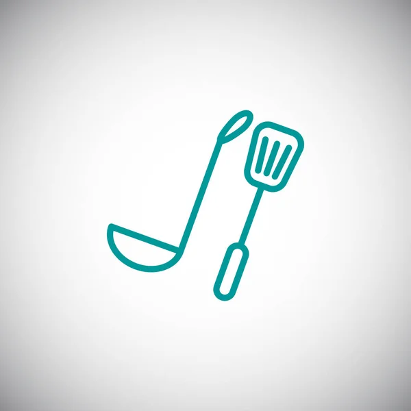 Utensilios de cocina icono simple — Vector de stock