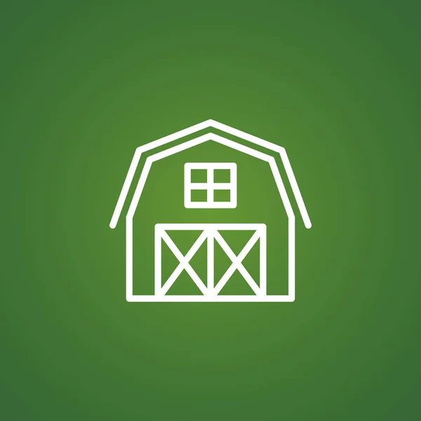 Icono de hangar simple — Vector de stock