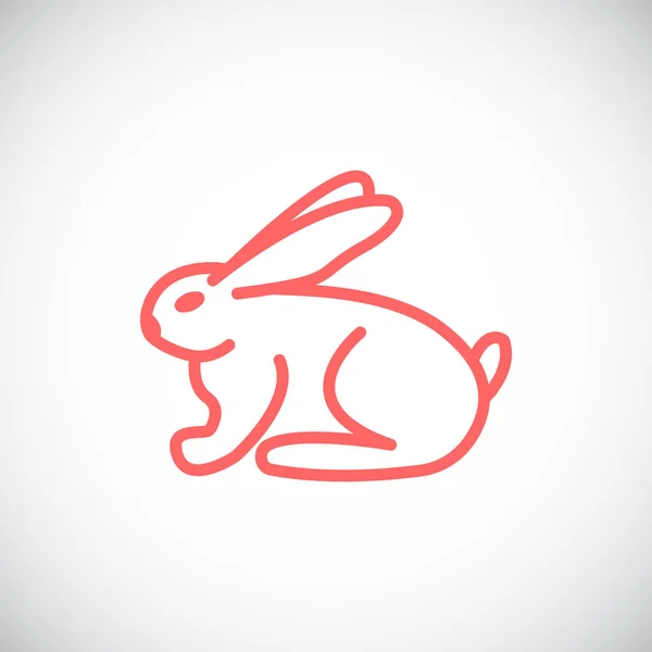 Jednoduché ikony králík — Stockový vektor