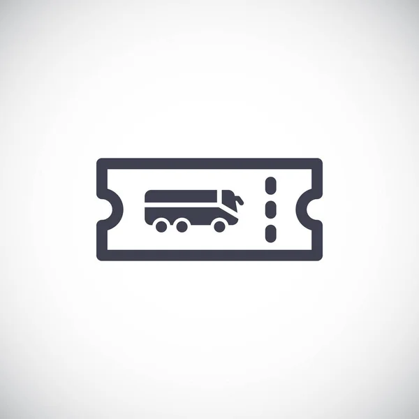 Εικονίδιο εισιτήριο λεωφορείου — Διανυσματικό Αρχείο
