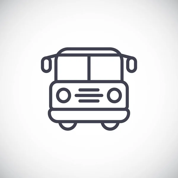 단순 한 버스 표지 — 스톡 벡터