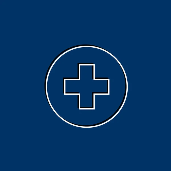 Medyczne ikona krzyż — Wektor stockowy