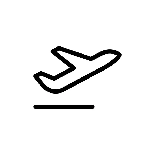 Avión plano icono de estilo — Archivo Imágenes Vectoriales
