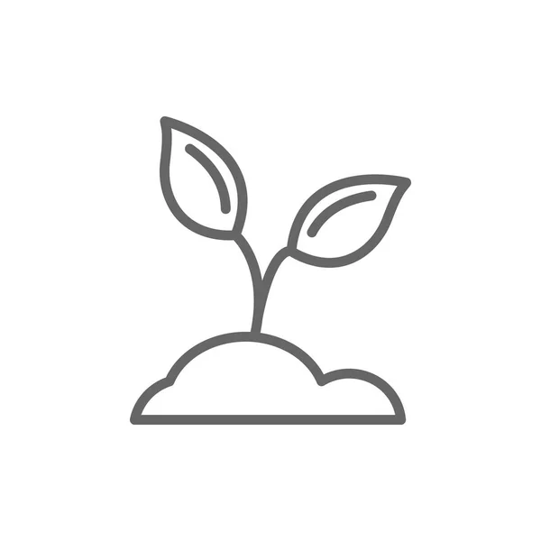 Ícone de raminho de planta — Vetor de Stock