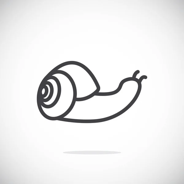 カタツムリのシンプルなアイコン — ストックベクタ