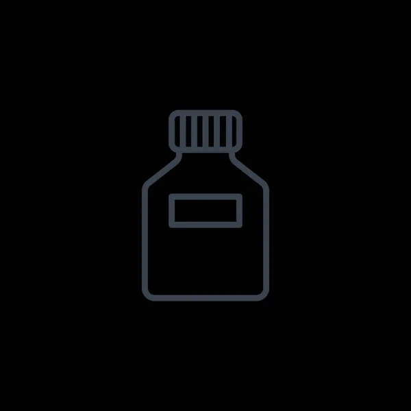 Pillen fles pictogram — Stockvector