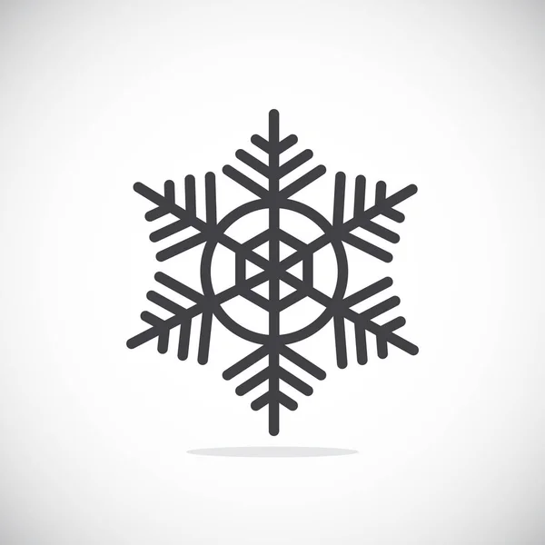 Значок "рядок" Сніжинка — стоковий вектор