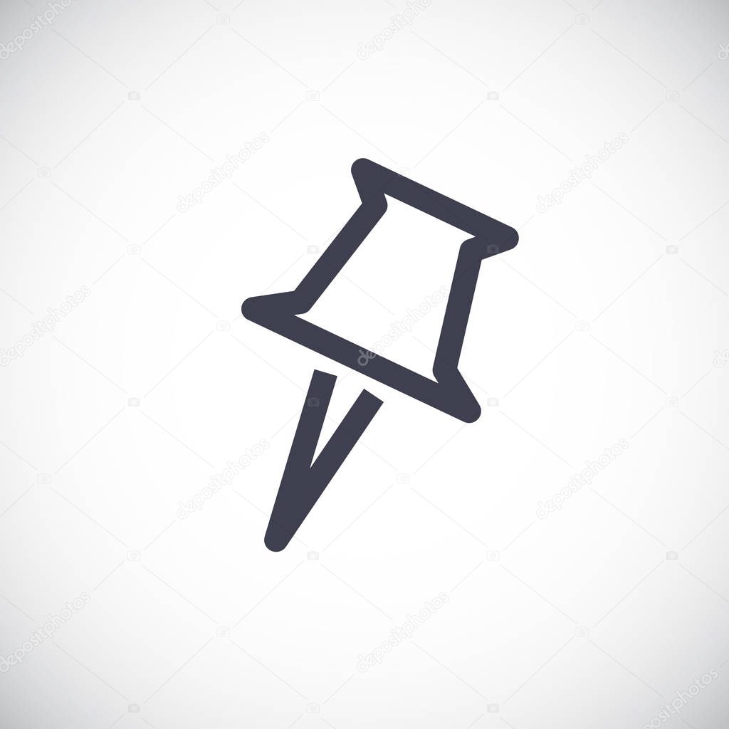 thumbtack, pushpin icon