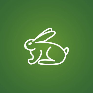 Tavşan basit simgesi