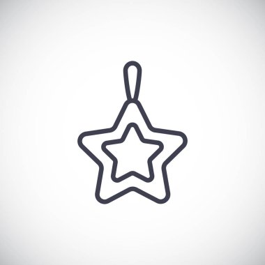 Noel yıldızı oyuncak simgesi