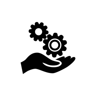 dişli simgesini illüstrasyon