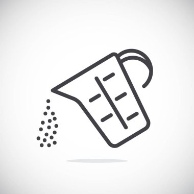 Ölçüm Kupası basit simgesi