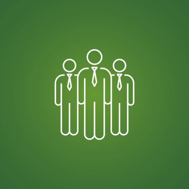 İnsanlar düz simgesi