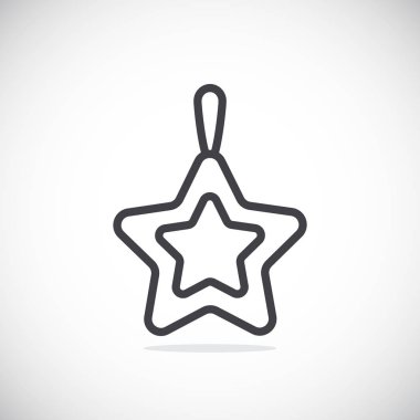 Noel yıldızı oyuncak simgesi