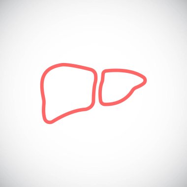  karaciğer tıp simgesi