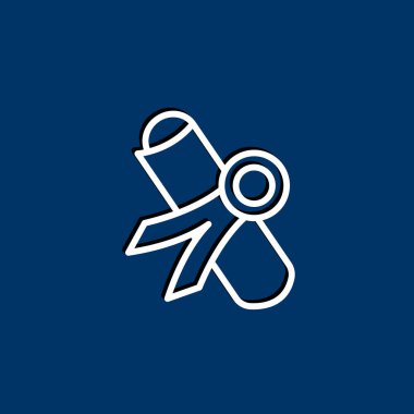 Mezuniyet kağıt simgesi