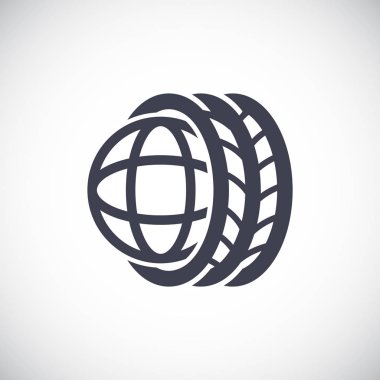 Soyut düz stil ikonu