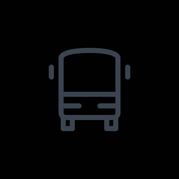 Otobüs Basit Simgesi — Stok Vektör