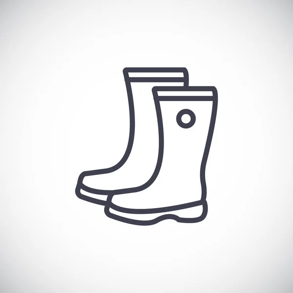 Botas de goma icono — Vector de stock