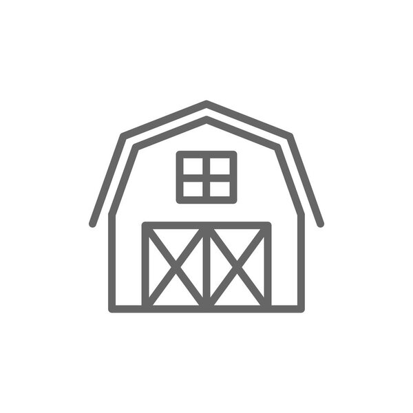 Barn building icon