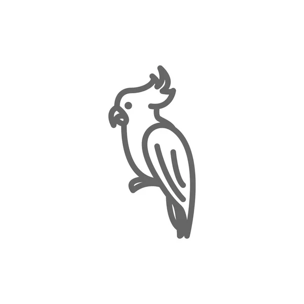 Parrot platte pictogram — Stockvector