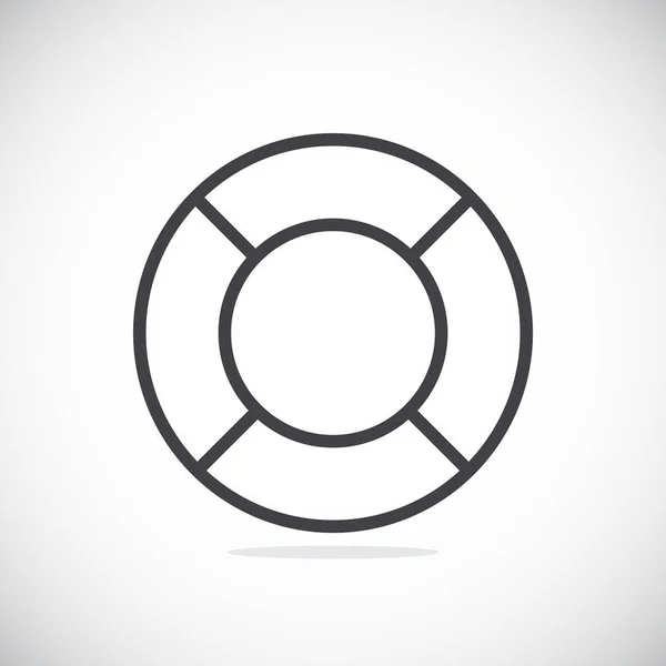 Ajudar ícone Lifebuoy — Vetor de Stock