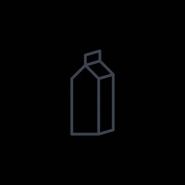 Icono de caja de leche — Vector de stock